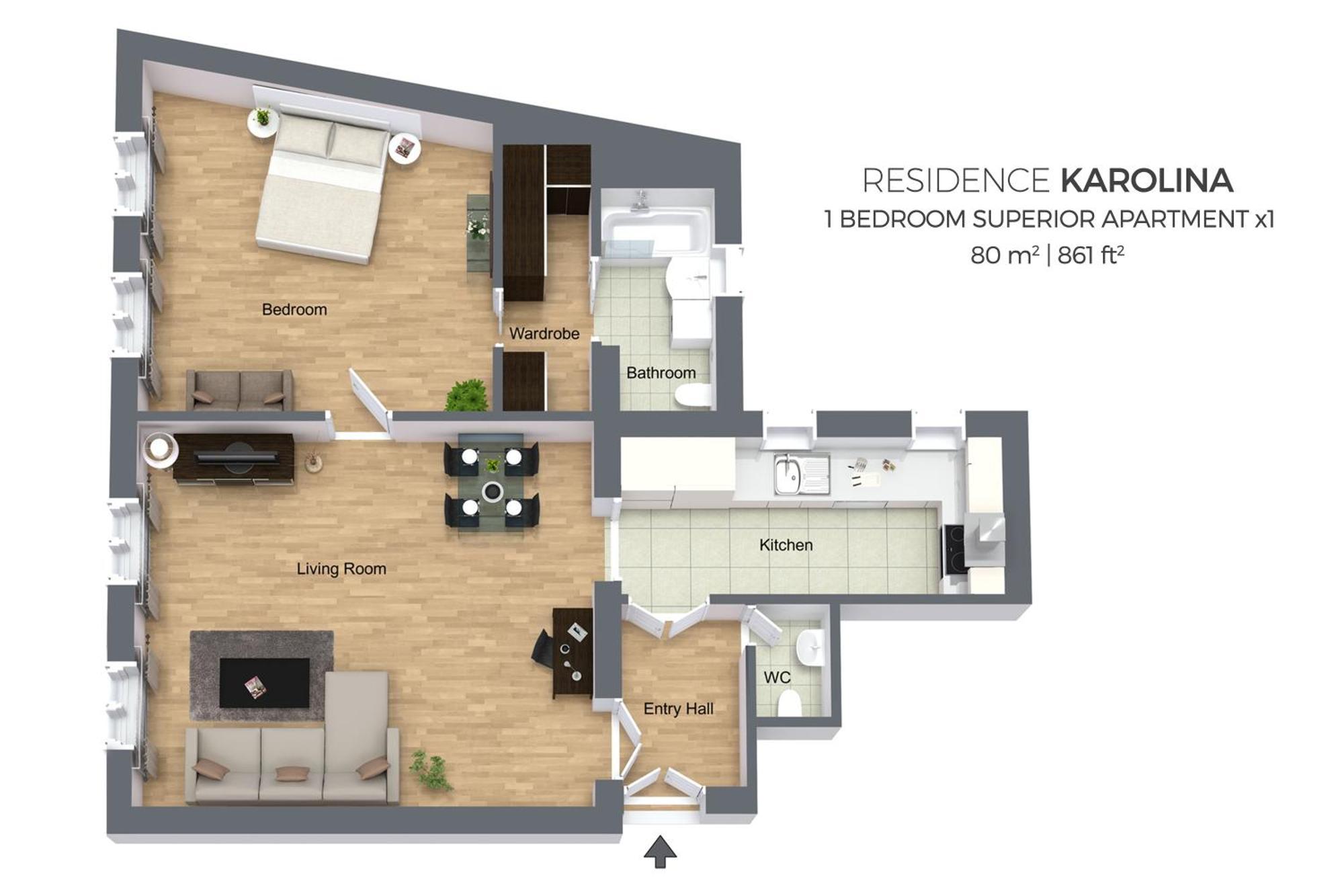 Residence Karolina Praga Cameră foto