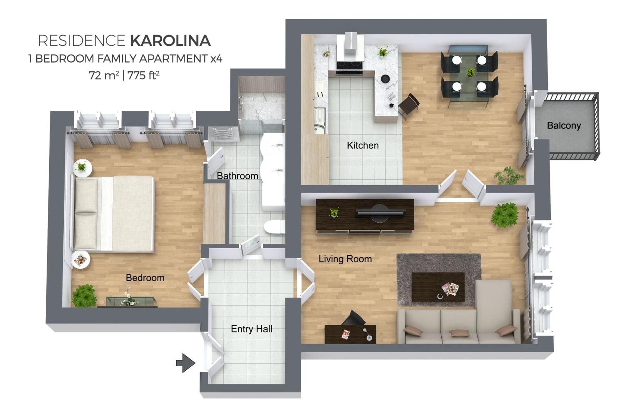 Residence Karolina Praga Cameră foto